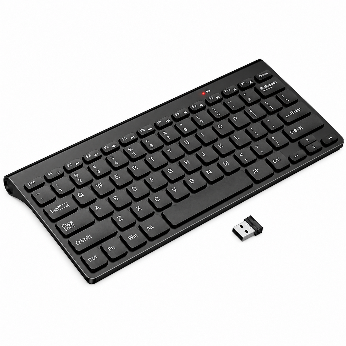 78 Key Compact 2.4G Wireless Mini Keyboard With Usb Nano Receiver