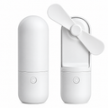 White Usb Rechargeable Folding Mini Handheld Fan For Desktop And Outdoor Use