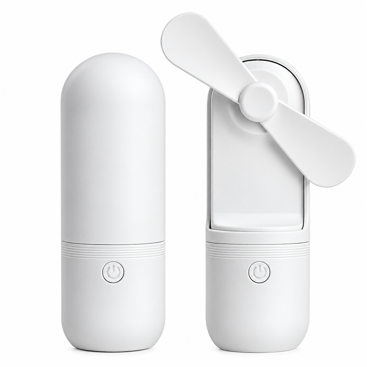 White Usb Rechargeable Folding Mini Handheld Fan For Desktop And Outdoor Use